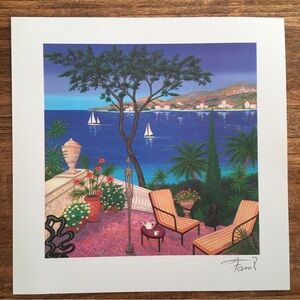 Park West 7” x 7” Seriolithograph Print Fanch Francois Ledan Signed COA